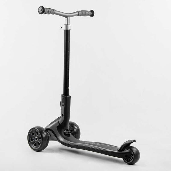 Самокат триколісний Best Scooter G-19003 MAXI (4) складане алюмінієве кермо, передні колеса PU 135х50мм. задні 80х50мм, зі світлом, в коробці 105878 фото