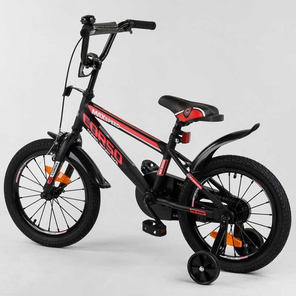 Велосипед 16" дюймов 2-х колёсный "CORSO" ST-16700 (1) стальная рама, стальные противоударные диски с усиленной спицей, собран на 75 101997 фото