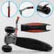 Самокат трехколесный Best Scooter G-43304 MAXI (4) складной алюминиевый руль, передние колеса PU 135х50мм. заднее 80х50мм, со светом, в коробке 105881 фото 5