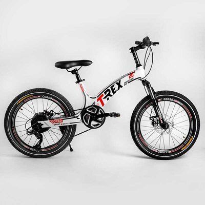 Детский спортивный велосипед 20&rsquo;&rsquo; CORSO &laquo;T-REX&raquo; 64899 (1) магниевая рама, оборудование MicroShift, 7 скоростей, собран на 75 106978 фото