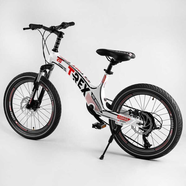 Детский спортивный велосипед 20&rsquo;&rsquo; CORSO &laquo;T-REX&raquo; 64899 (1) магниевая рама, оборудование MicroShift, 7 скоростей, собран на 75 106978 фото