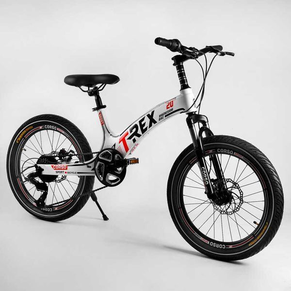 Детский спортивный велосипед 20&rsquo;&rsquo; CORSO &laquo;T-REX&raquo; 64899 (1) магниевая рама, оборудование MicroShift, 7 скоростей, собран на 75 106978 фото