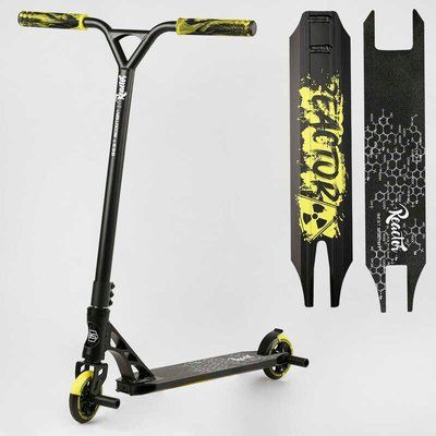 Самокат трюковый RC-22211 Best Scooter (4) "Reactor" HIC-система, ПЕГИ, алюминиевый диск и дека, колёса PU, d=110мм, ширина руля 55 см 112771 фото