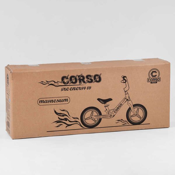 Велобіг Corso 39182 (1) колеса 12" надувні, магнієва рама, магнієвий руль, в коробці 100004 фото