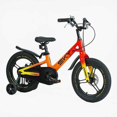 Велосипед 16" дюймів 2-х колісний Corso &laquo;Sky&raquo; SK-16920 (1) МАГНІЄВА РАМА, ЛИТІ ДИСКИ, ДИСКОВІ ГАЛЬМА, зібран на 75% 153414 фото