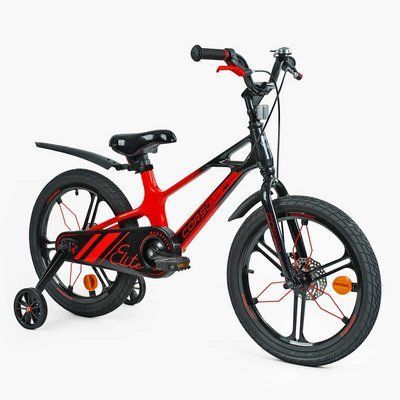 Велосипед 18" дюймів 2-х колісний Corso &laquo;Elite&raquo; ELT-18375 (1) МАГНІЄВА РАМА, ЛИТІ ДИСКИ, ДИСКОВІ ГАЛЬМА, зібран на 75% 154137 фото