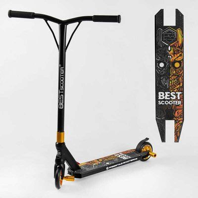 Самокат трюкових Best Scooter 51738 (1) HIC-система, Пегі, алюмінієвий диск і дека, колеса PU d-110 мм, ширина керма - 52 см, висота - 83 см, в коробці 106844 фото