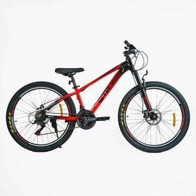 Велосипед Спортивний Corso &laquo;GTR-3000&raquo; 26" дюймів GTR-2608 (1) ГЛЯНЕЦЬ, рама алюмінієва 13``, обладнання Shimano 21 швидкість, зібран на 75% 154199 фото