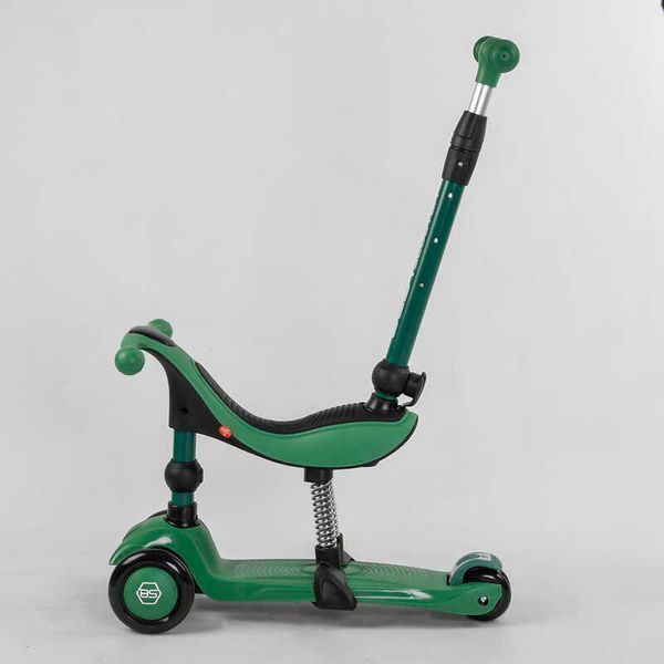 Самокат-велобег 3в1 трехколесный BS-78812 (4) Best Scooter, 3 колеса PU со светом, сидение, амортизаторы, родительская ручка 104498 фото