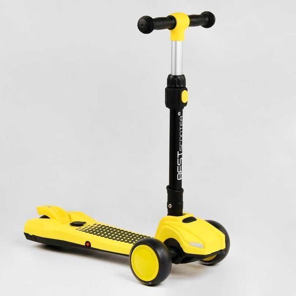 Самокат триколісний LT-13968 Best Scooter з парогенератором (6) складне кермо, ЗВУК МАШИНИ, ДИМ, СВІТЛО, пластмасовий, колеса PU 120х35мм, в коробці 111440 фото
