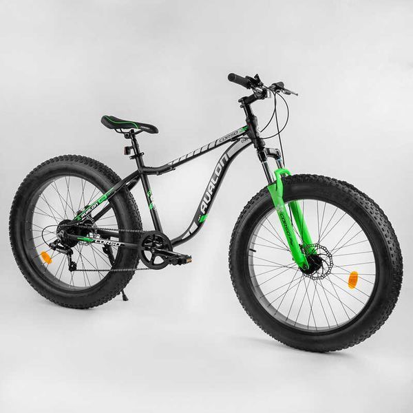 Велосипед Спортивный CORSO &laquo;Avalon&raquo; 26" дюймов 95583 (1) ФЭТБАЙК, рама алюминиевая, оборудование Shimano 7 скоростей, собран на 75 104725 фото