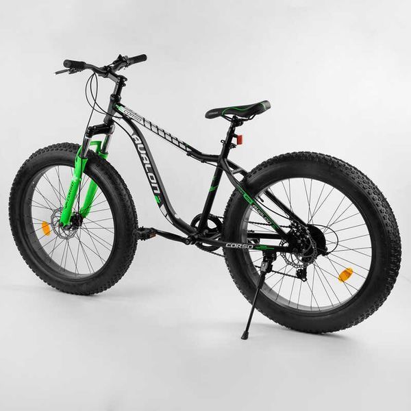 Велосипед Спортивный CORSO &laquo;Avalon&raquo; 26" дюймов 95583 (1) ФЭТБАЙК, рама алюминиевая, оборудование Shimano 7 скоростей, собран на 75 104725 фото