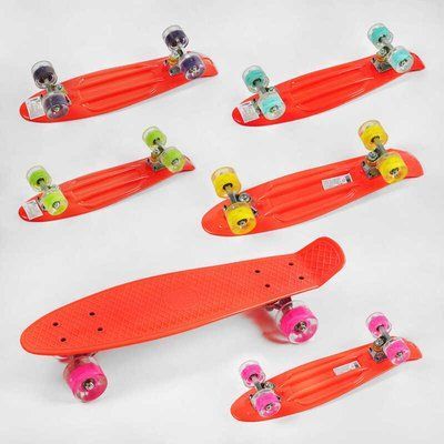 Скейт Пенни борд 1102-1 КОЛЁСА МИКС (8) Best Board доска=55см, колёса PU со светом, диаметр 6см 137901 фото