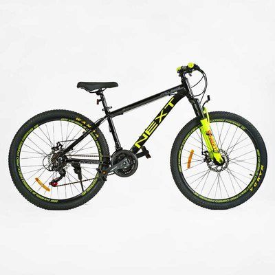 Велосипед Спортивний Corso &laquo;Next&raquo; 26" дюймів NX-26060 (1) рама алюмінієва 15&rsquo;&rsquo;, перемикачі Shimano, 21 швидкість, зібран на 75 150660 фото