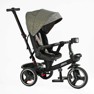 Велосипед 9155 / 318-82 BestTrike "Marco" (1) поворотне сидіння, складне кермо, колеса з прогумованим PU, кошик, телескопічна ручка, фара музична 150284 фото